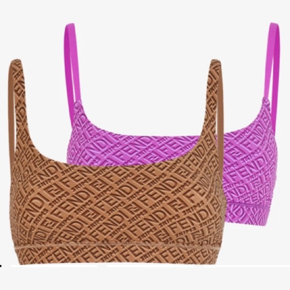 Fendi x Skims Scoop Bralette Pack in Size M